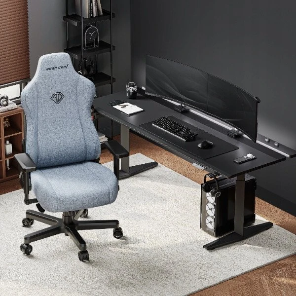 AndaSeat Mėlyna Anda Seat Kaiser 3E XL materiałowy Pilkas Mėlyna Fabric