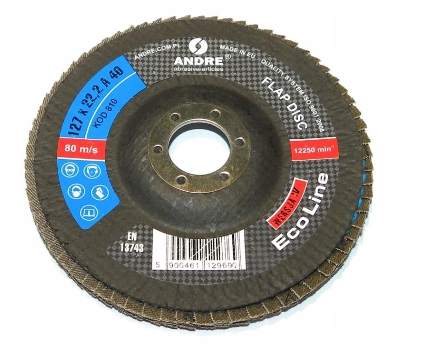ANDRE ŠLIFAVIMO DISKAS ŽIEDLAPINIS 125mm P60 ECO LINE IV VERSIJA