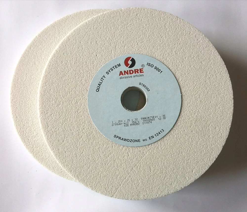 ANDRE PLOKŠČIAS ŠLIFAVIMO DISKAS 250mm x 25mm x 32mm 99AY60K7VE01-35 Baltas „TIPAS 1”
