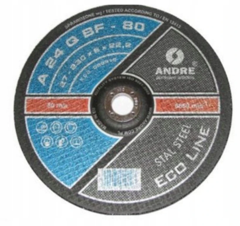 ANDRE ŠLIFAVIMO DISKAS METALUI 230 x 6,0mm METAL ECO LINE A24QBF