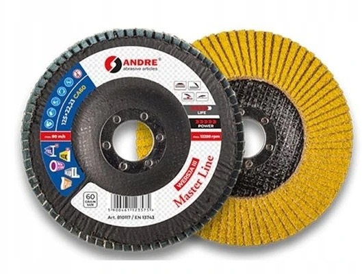 ANDRE LAMELINIS ŠLIFAVIMO DISKAS 125mm P 40 KERAMINIS MASTER LINE III VERSIJA