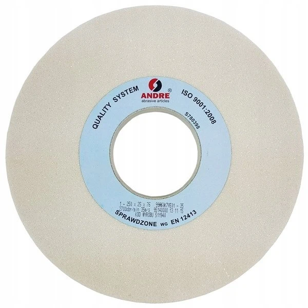 ANDRE PLOKŠČIAS ŠLIFAVIMO DISKAS 250mm x 25mm x 76mm 99A60K7VE01-35 Baltas „TYP 1”