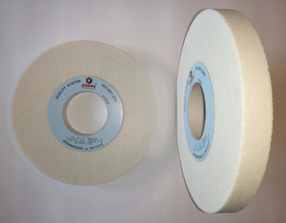 ANDRE PLOKŠČIAS ŠLIFAVIMO DISKAS 250mm x 25mm x 76mm 99A60K7VE01-35 Baltas „TYP 1”