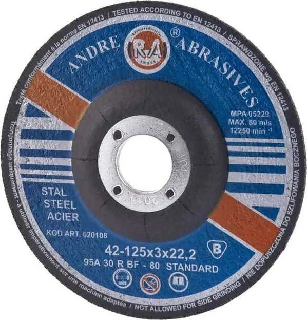 ANDRE METALO PJOVIMO DISKAS 125 x 3,0mm STANDARD PRO LINE 95A30RBF