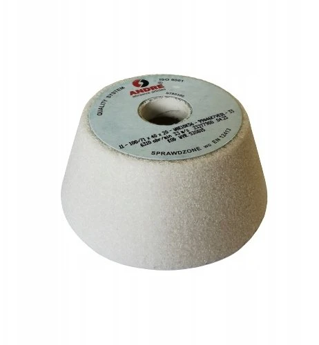 ANDRE TAURELĖS FORMOS ŠLIFAVIMO DISKAS 100mm x 40mm x 20mm 99A60K7VE0-33 Baltas „TYP 11”