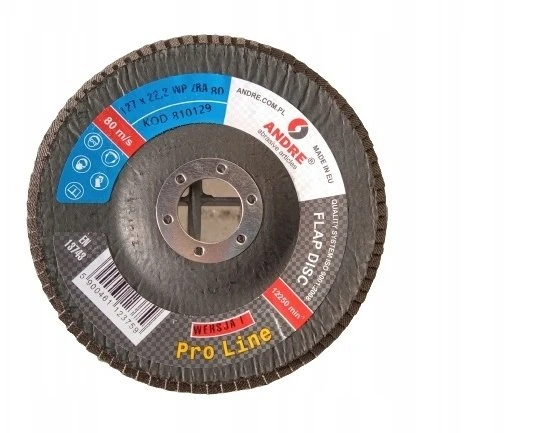 ANDRE ŠLIFAVIMO DISKAS ŽIEDLAPINIS 125mm P 80 CIRKONINIS PRO LINE I VERSIJA