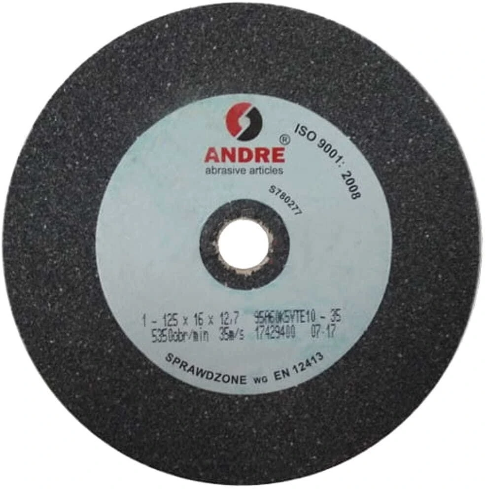 ANDRE PLOKŠČIAS ŠLIFAVIMO DISKAS 125mm x 16mm x 12,7mm 95A60K5VTE10-35 PILKAS „TIPAS 1”