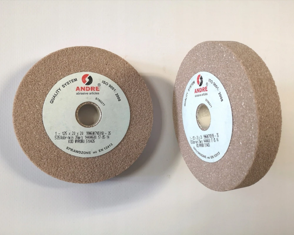 ANDRE PLOKŠČIAS ŠLIFAVIMO DISKAS 125mm x 20mm x 20mm 99A60K7VE01-35 Baltas „1 TIPAS”