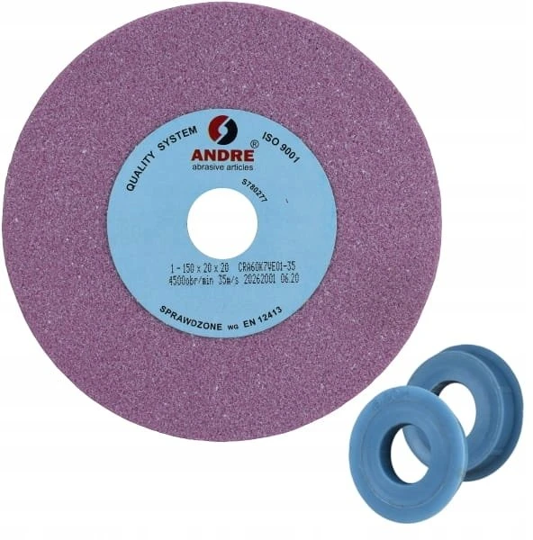ANDRE PLOKŠČIAS ŠLIFAVIMO DISKAS 150mm x 20mm x 20mm CRA60K7VE01-35 ROŽINIS „TIPAS 1”