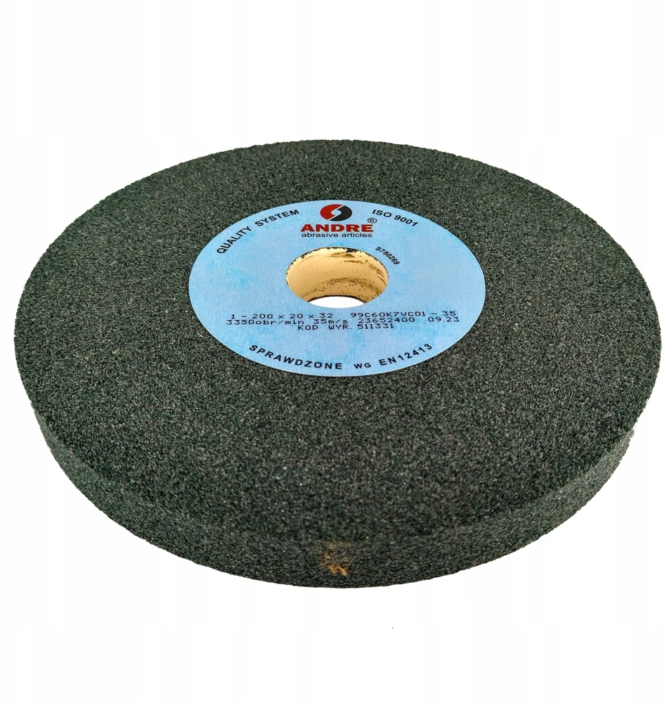 ANDRE PLOKŠČIAS ŠLIFAVIMO DISKAS 200mm x 20mm x 32mm 99C60K7VC01-35 ŽALIAS „TIPAS 1”