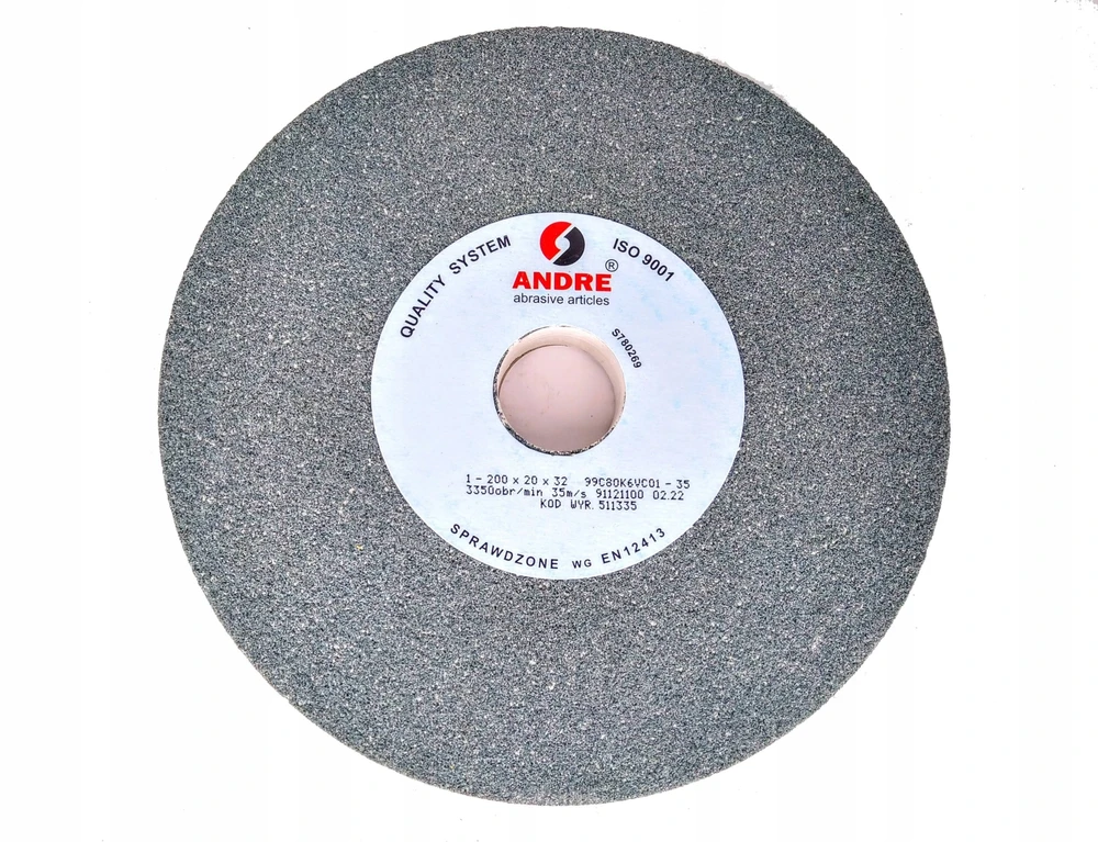 ANDRE PLOKŠČIAS ŠLIFAVIMO DISKAS 200mm x 20mm x 32mm 99C60K7VC01-35 ŽALIAS „TIPAS 1”