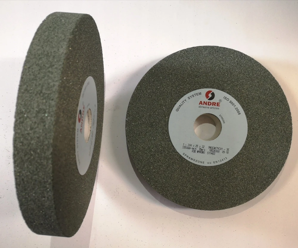 ANDRE PLOKŠČIAS ŠLIFAVIMO DISKAS 200mm x 25mm x 32mm 99C60K7VC01-35 ŽALIAS „TIPAS 1”