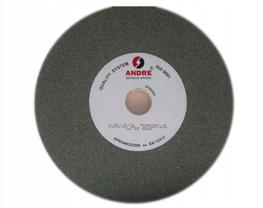 ANDRE PLOKŠČIAS ŠLIFAVIMO DISKAS 250mm x 25mm x 32mm 99C60K7VC01-35 ŽALIAS „TIPAS 1”