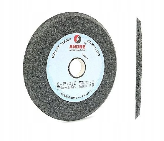 ANDRE PROFILUOTAS ŠLIFAVIMO DISKAS 125mm x 8mm x 20mm 98C60K7VC01-35 Juodas „TIPAS 1C”