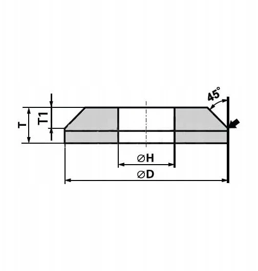 ANDRE PROFILUOTAS ŠLIFAVIMO DISKAS 200mm x10/7mm x 32mm 99A60N7/CRA60O7 VTE10-35 Baltas-ROŽINIS „TIPAS 1YC”