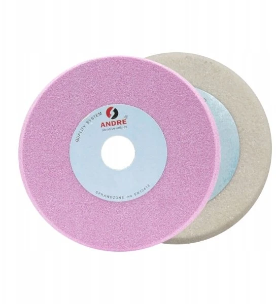 ANDRE PROFILUOTAS ŠLIFAVIMO DISKAS 200mm x10/7mm x 32mm 99A60N7/CRA60O7 VTE10-35 Baltas-ROŽINIS „TIPAS 1YC”