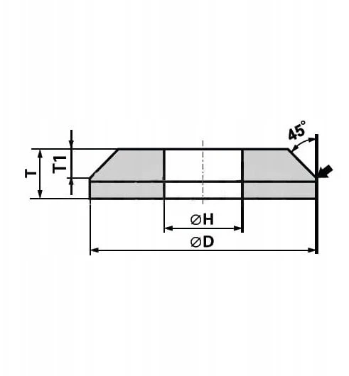 ANDRE PROFILUOTAS ŠLIFAVIMO DISKAS 250mm x10/7mm x 32mm 99A60N7/CRA60O7 VTE10-35 Baltas-ROŽINIS „TIPAS 1YC”