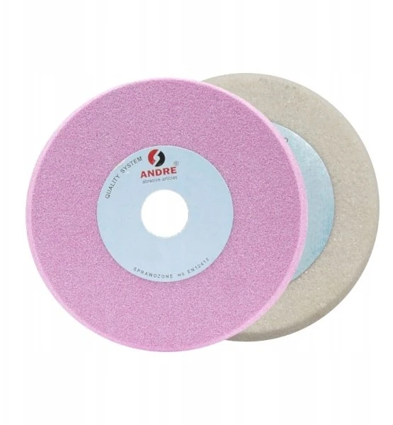 ANDRE PROFILUOTAS ŠLIFAVIMO DISKAS 250mm x10/7mm x 32mm 99A60N7/CRA60O7 VTE10-35 Baltas-ROŽINIS „TIPAS 1YC”