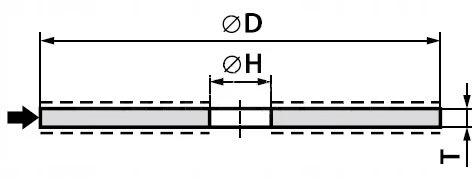 ANDRE PJOVIMO DISKAS METALUI 125 x 1,0mm METAL/INOX PRO LINE 95A60RBF DĖŽUTĖ /10vnt.