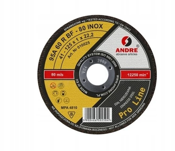 ANDRE PJOVIMO DISKAS METALUI 230 x 2,0mm INOX PRO LINE 95A36RBF