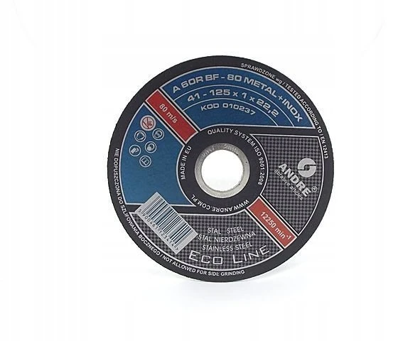ANDRE METALO PJOVIMO DISKAS 230 x 2,0mm METAL/INOX ECO LINE A36RBF