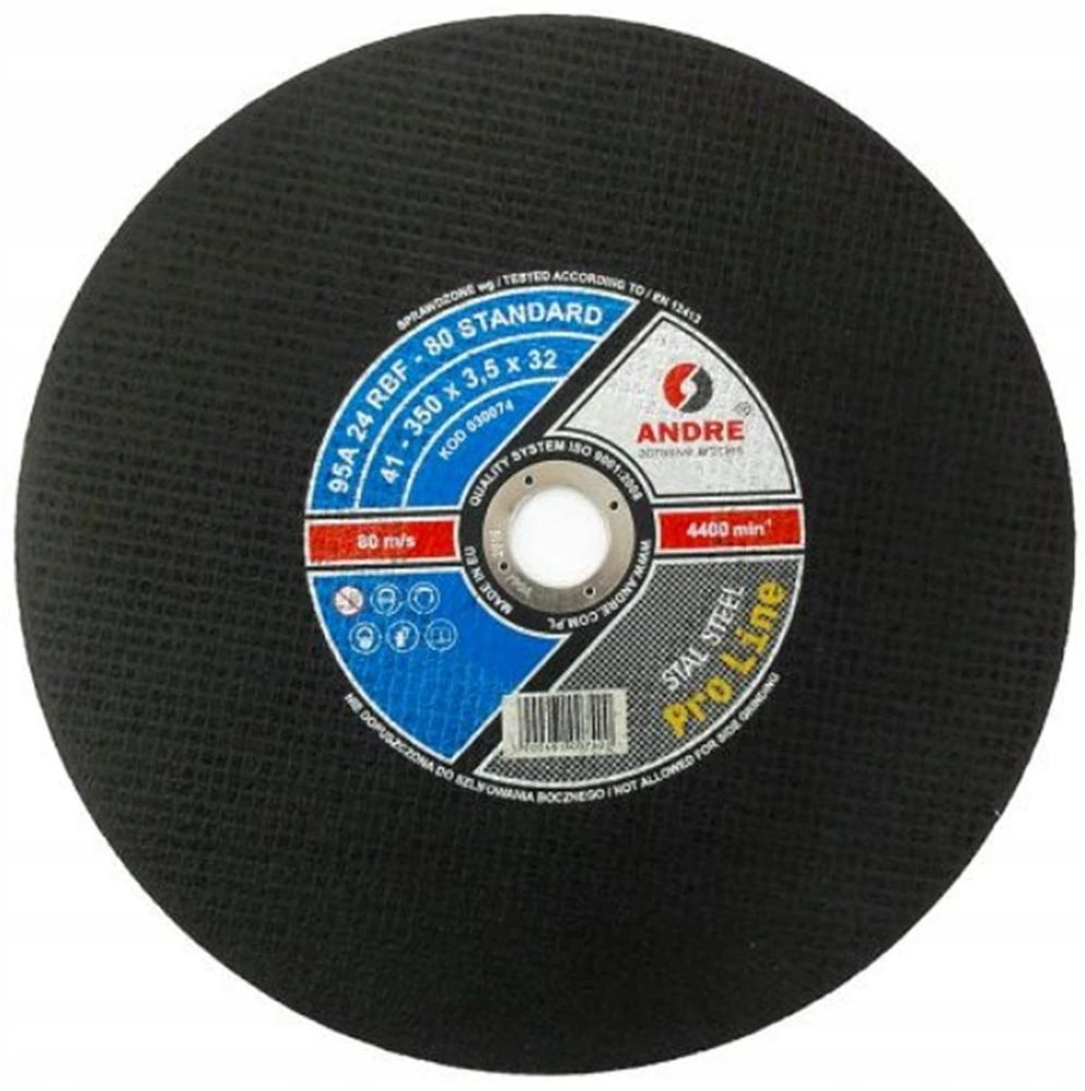 ANDRE PJOVIMO DISKAS METALUI 350 x 3,5mm x 25,4mm STANDARD PRO LINE 95A24RBF