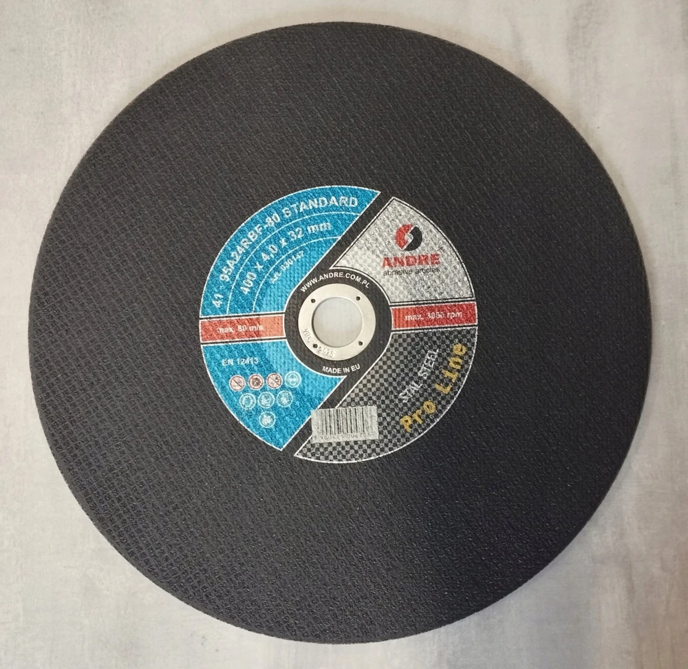 ANDRE PJOVIMO DISKAS METALUI 400 x 4,0mm x 32mm STANDARD PRO LINE 95A24RBF