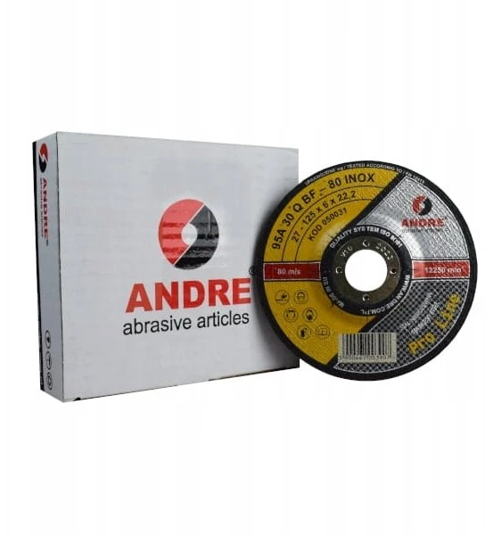 ANDRE ŠLIFAVIMO DISKAS METALUI 125 x 6,0mm INOX PRO LINE 95A30QBF