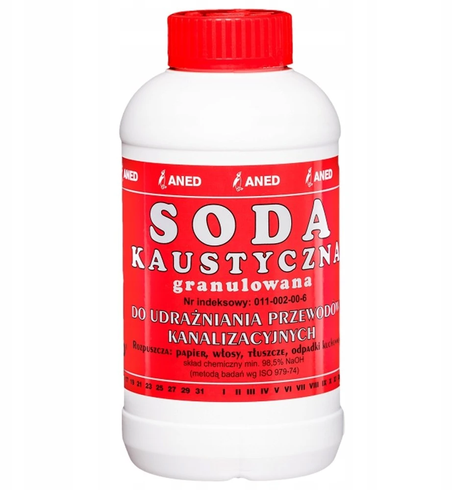 ANED KANALIZACIJOS VALYMO PRIEMONĖ KAUSTINĖ SODA 0,5KG