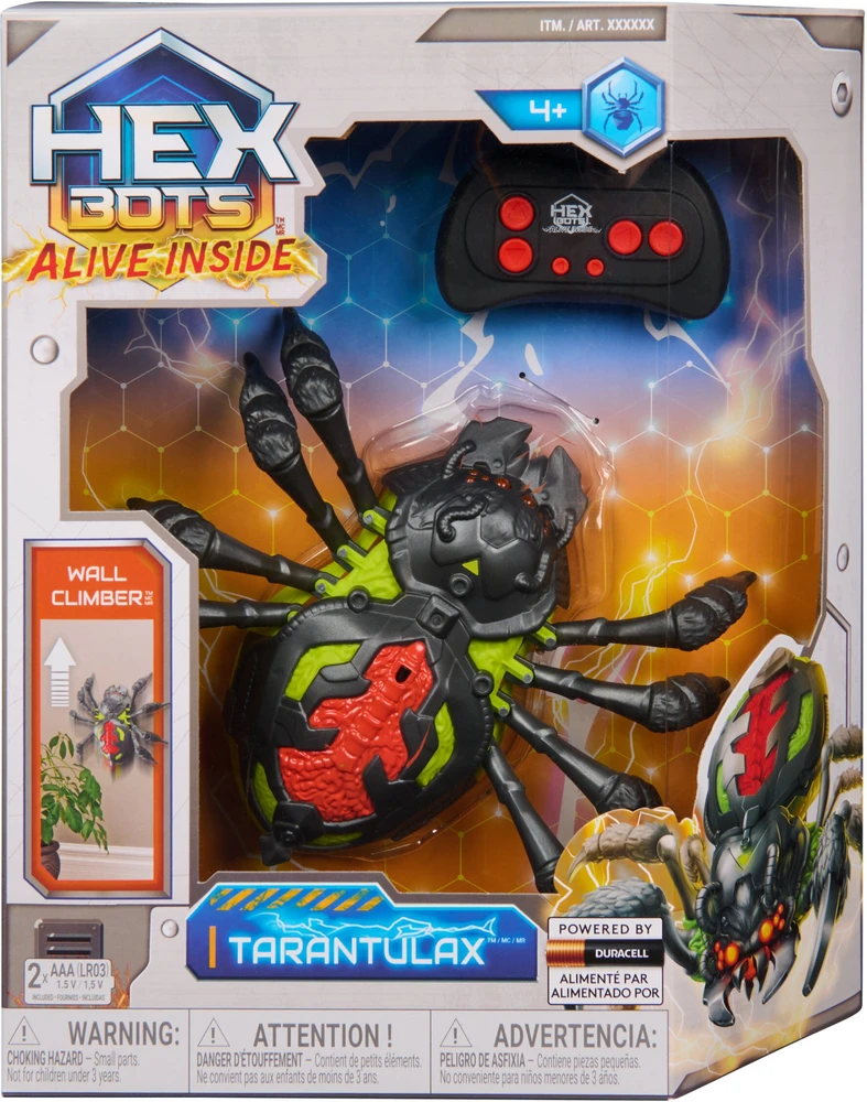 HEX BOTS Interaktyvus sienomis laipiojantis voras
