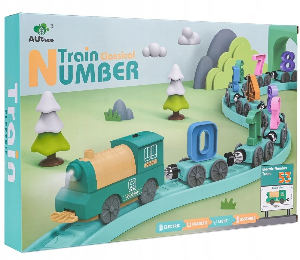 Ramiz Matematiką ugdantis traukinio rinkinys vaikams