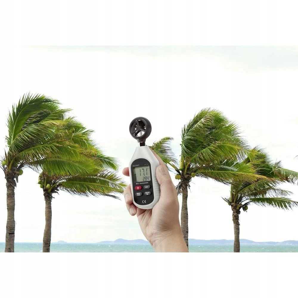 Voltcraft Anemometras VOLTCRAFT AN-10, 0.3–30 m/s, -10–50 °C 1662854