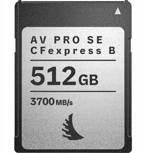 Angelbird AV PRO CFexpress 512GB atminties kortelės priekis