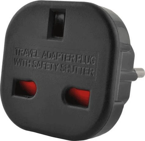 iLike Charger adapter – England-Poland – juodos spalvos
