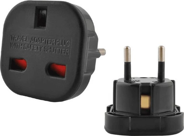 iLike Charger adapter – England-Poland – juodos spalvos