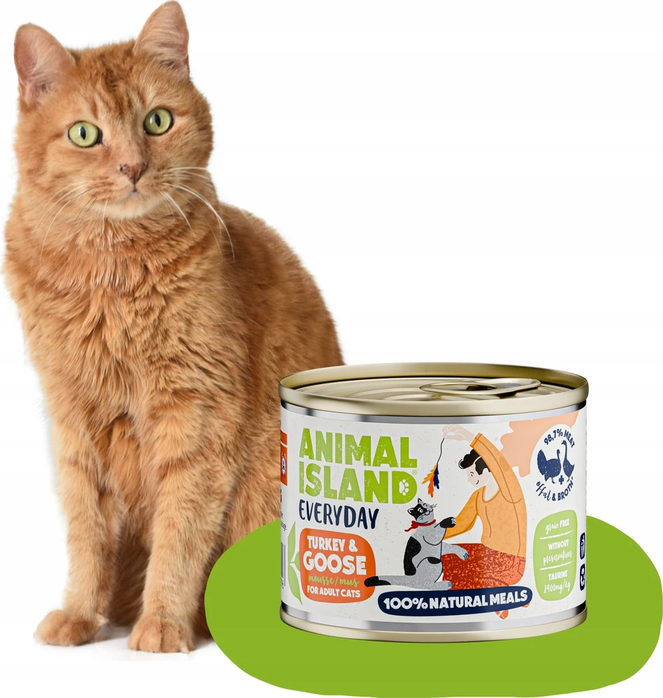 Drėgnas Kačių Maistas - Animal Island Kasdienis Kalakutienos 200g