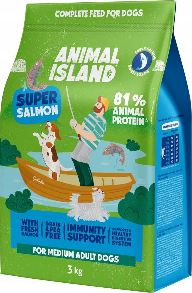 Sausas Šunų Maistas - Animal Island Super lašiša 3kg