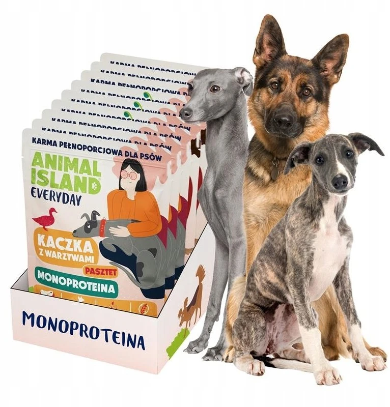 Šunų maistas - ANIMAL ISLAND Kasdienis Monoproteininis Veršienos/Anties 9x300g