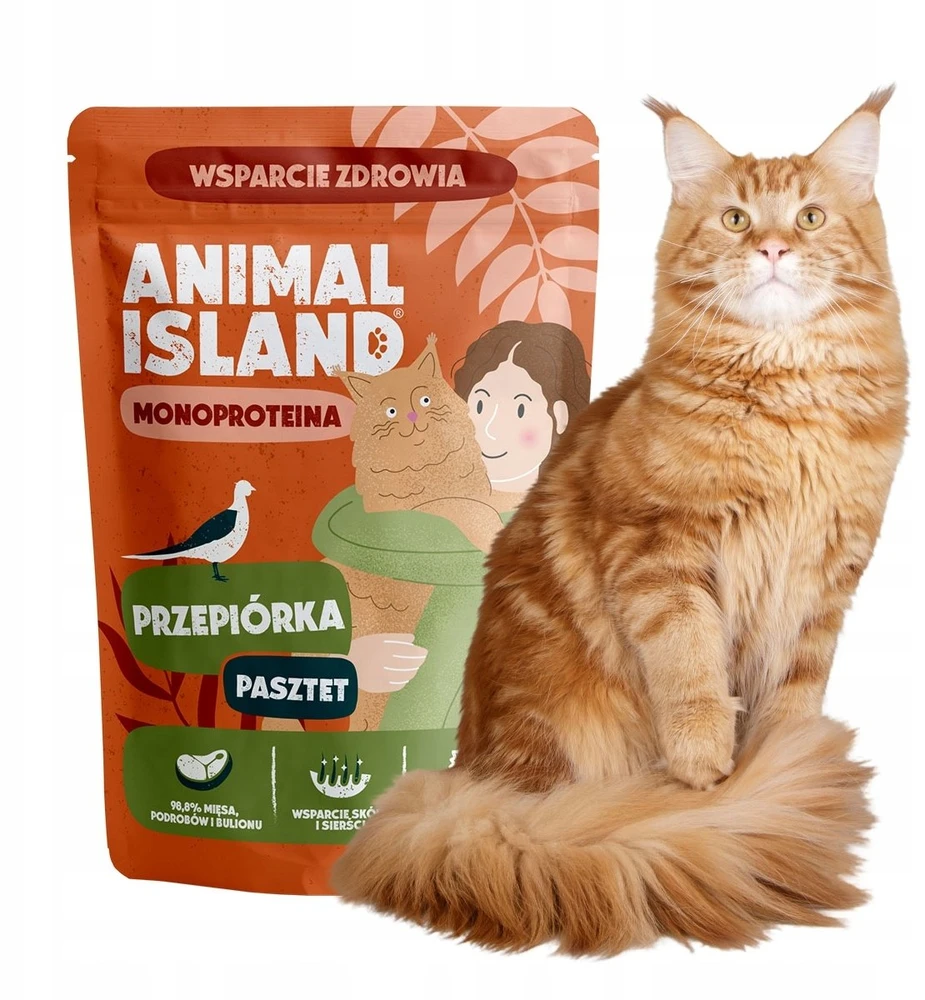 Gyvūnų Maistas - ANIMAL ISLAND Mono Quail šlapias kačių maistas 100g begrūdis, be glitimo