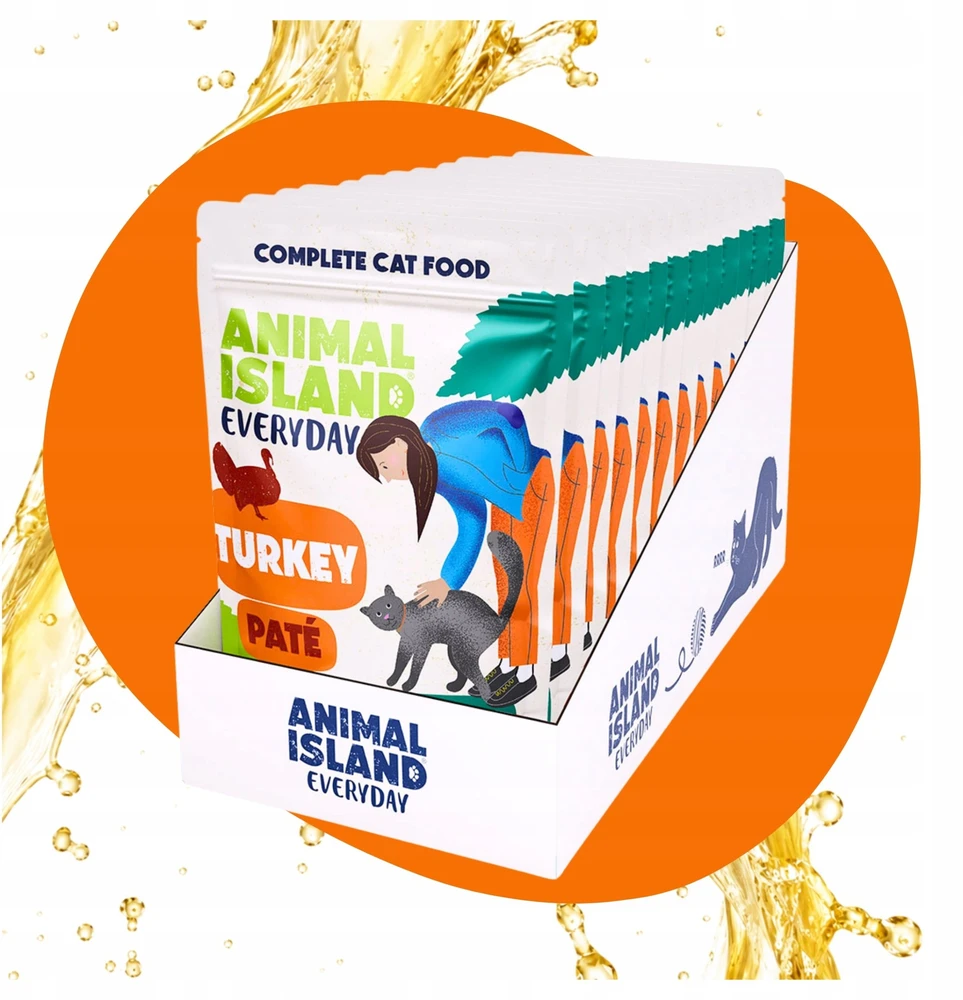 ANIMAL ISLAND Everyday kalakutiena pate - wet cat food - 100g