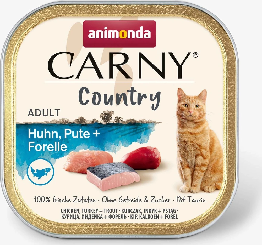 Animoda ANIMONDA Carny Country vištiena, kalakutiena + upėtakis - wet cat food - 100 g