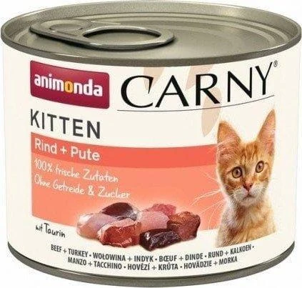 Animoda Drėgnas Kačių Maistas - Animonda Carny Katinėlis Jautiena Ir Kalakutiena 200 g