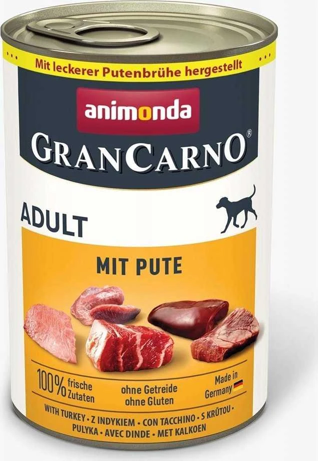 Animoda Drėgnas Šunų Maistas - ANIMONDA GranCarno Suaugusiųjų Kalakutiena 400g Be grūdų