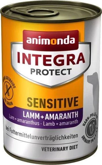 Animonda Integra Sensitive šunų konservai su ėriena ir burnočiu 400g