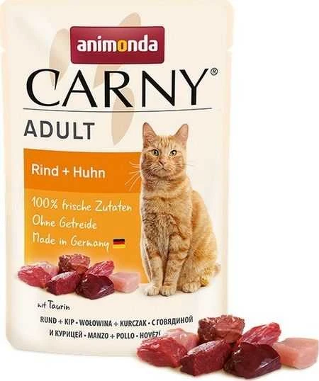 Animoda Drėgnas Kačių Maistas - Animonda Carny Jautiena ir Vištiena - 85g
