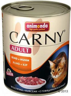 Animoda Drėgnas Kačių Maistas - Animonda Carny Suaugusiems Jautiena Su Vištiena 800g