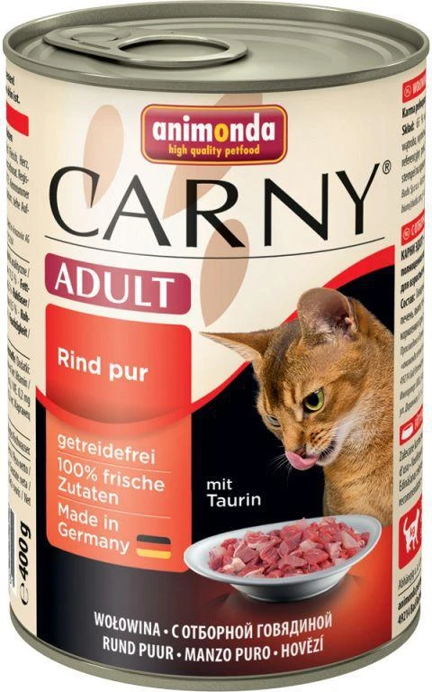 Animoda Drėgnas Kačių Maistas - Animonda Carny Suaugusiųjų Jautiena 400g