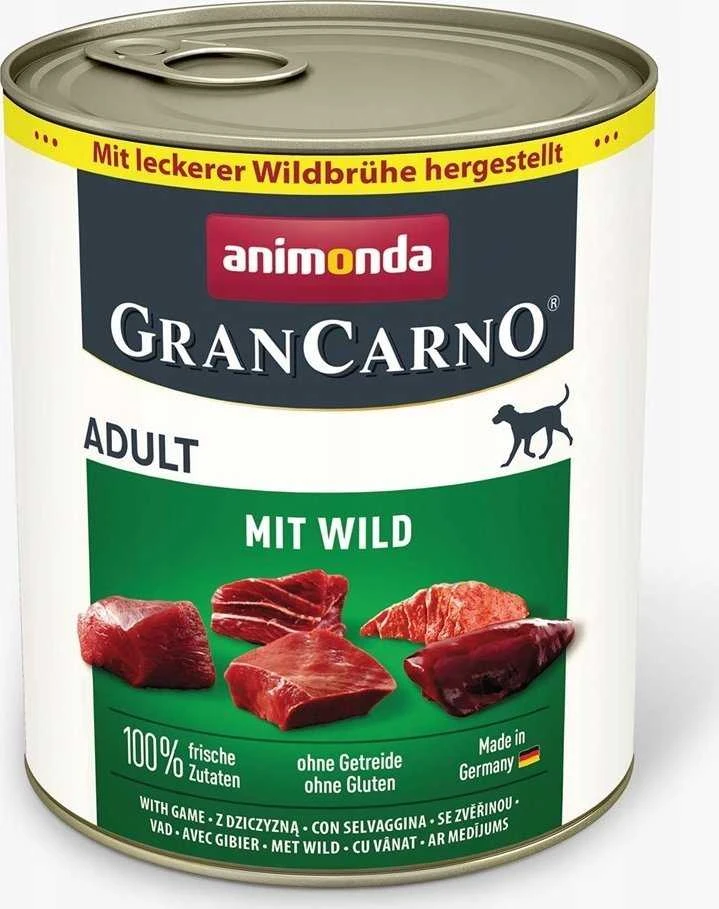 Animoda Drėgnas Šunų Maistas - ANIMONDA GranCarno Adult Žvėriena 800g