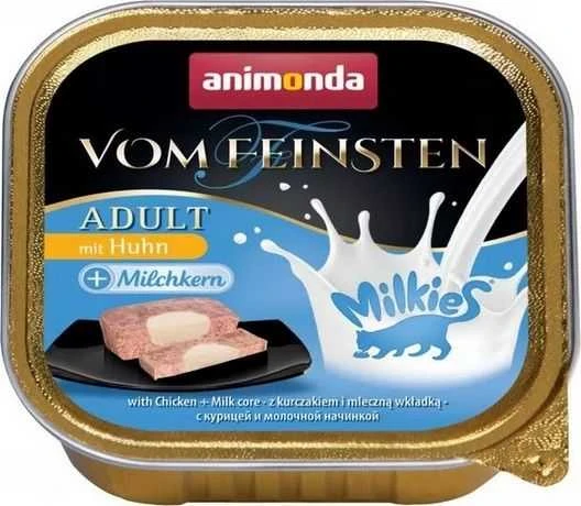 Animoda ANIMONDA Vom Feinsten Pieneliai suaugusiems su vištiena ir pienišku įdaru - Šlapias maistas katėms - 100g