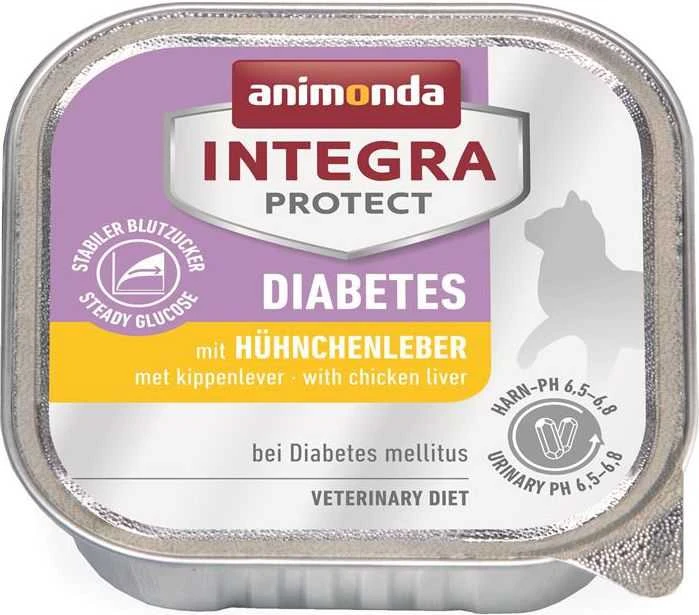 Animoda Kačių Maistas - ANIMONDA Integra Protect Diabetes Vištienos Kepenų Drėgnas 100g